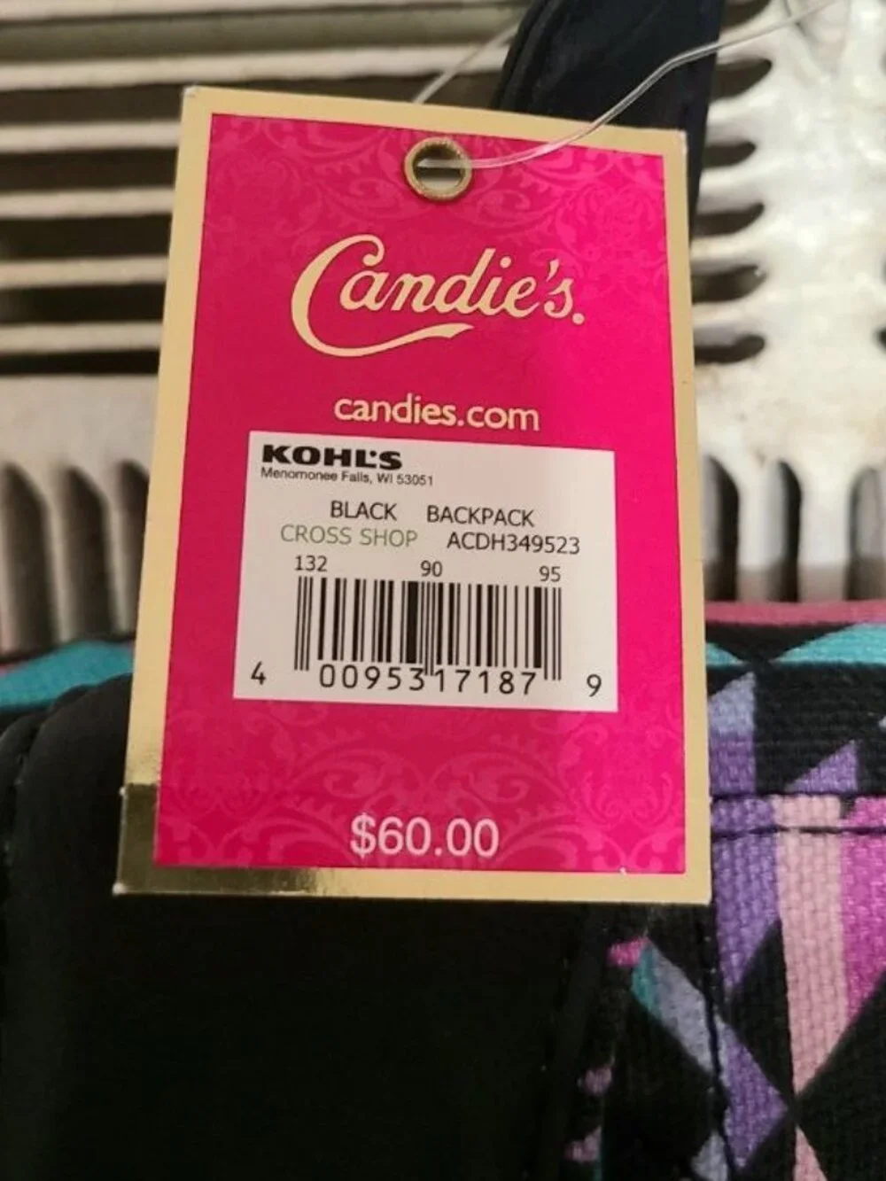 Candie’s Tribal Print Backpack